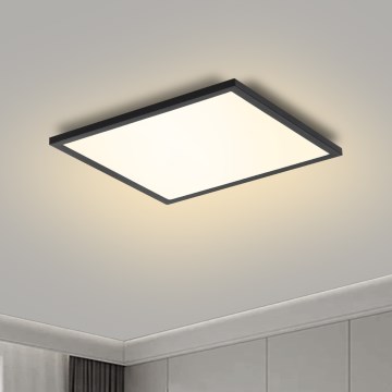 Brilagi - LED zatemnjevalna stropna svetilka SLIMFRAME LED/25W/230V 30x30 cm 3000-6000K črna + daljinski upravljalnik