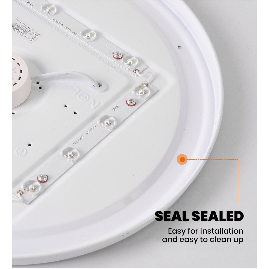 Brilagi - SMART LED stropna svetilka z zatemnitvijo, LED/36W/230V, premer 48 cm, 2700-6500K, Wi-Fi Tuya + daljinski upravljalnik