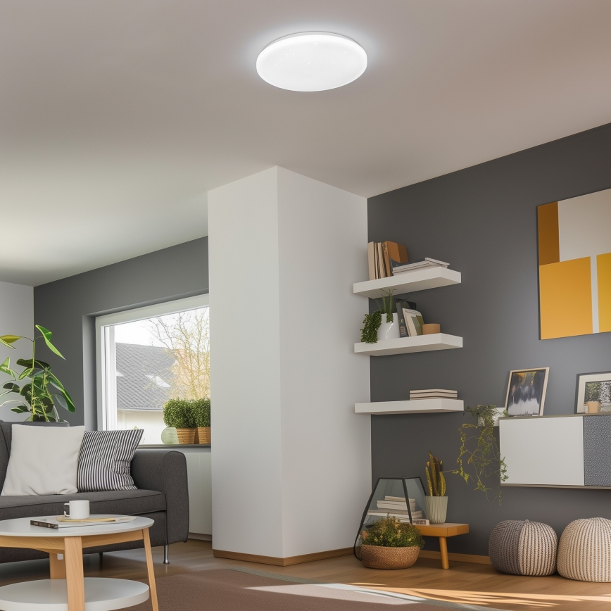 Brilagi - LED zatemnjiva stropna svetilka SMART STARS LED/36W/230V premer 48 cm 3000-6000K Wi-Fi Tuya Beacon + daljinski upravljalnik