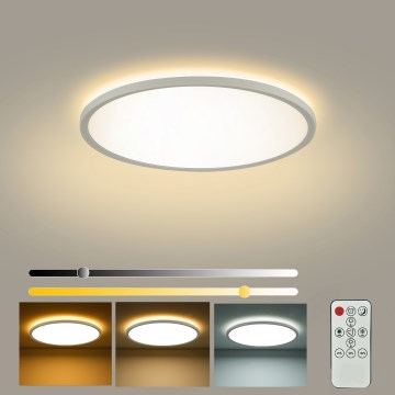 Brilagi - LED zatemnjevalna stropna svetilka ULTRA TANKA LED/18W/230V 2700-6500K premer 30 cm bela + daljinski upravljalnik
