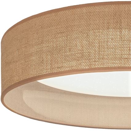 Brilagi - LED zatemnljivo stropno svetilo VELVET SMARTIX STARS LED/36W/230V 3000-6000K premer 55 cm bež Wi-Fi Tuya Beacon + daljinski upravljalnik