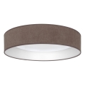 Brilagi - LED zatemnjevalna stropna svetilka VELVET SMARTIX LED/36W/230V 3000-6000K premer 55 cm rjava Wi-Fi Tuya Beacon + daljinski upravljalnik
