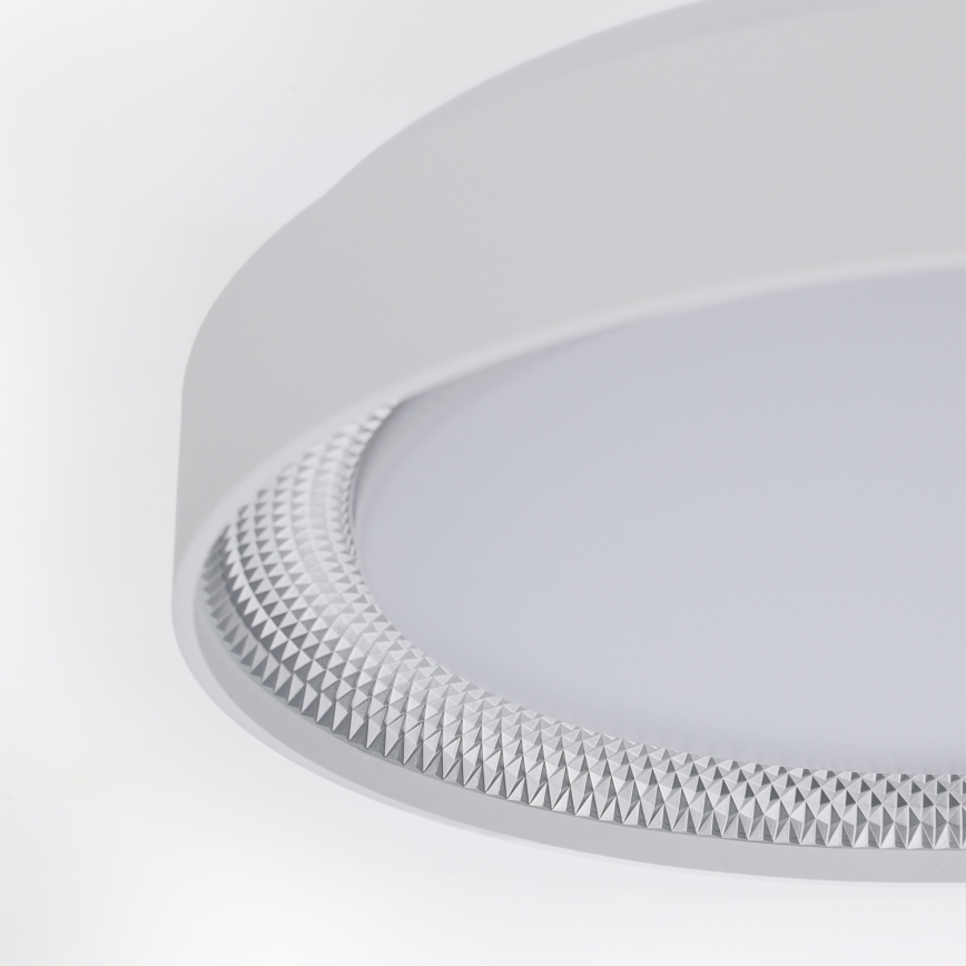 Brilagi - Zatemnjevalna LED stropna svetilka WALDO LED/48W/230V 3000-6500K premer 40 cm bela/srebrna + daljinski upravljalnik