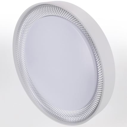 Brilagi - Zatemnjevalna LED stropna svetilka WALDO LED/48W/230V 3000-6500K premer 40 cm bela/srebrna + daljinski upravljalnik
