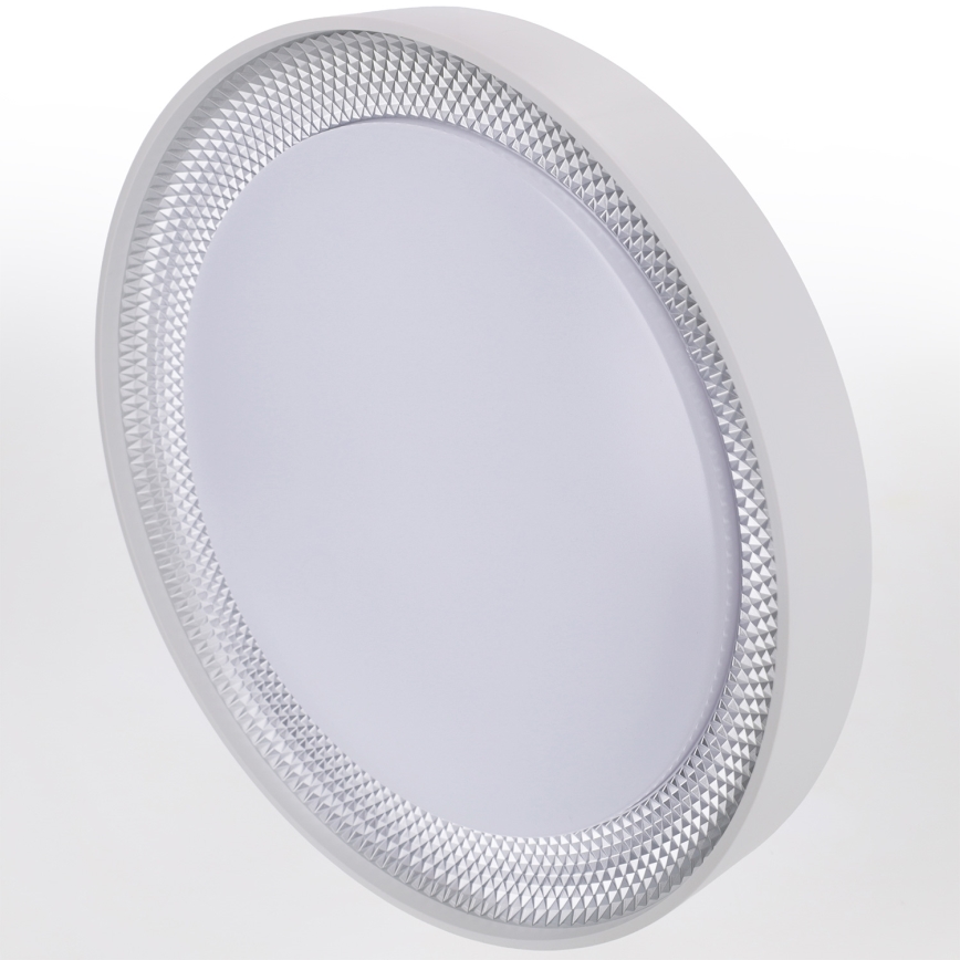 Brilagi - Zatemnjevalna LED stropna svetilka WALDO LED/48W/230V 3000-6500K premer 40 cm bela/srebrna + daljinski upravljalnik