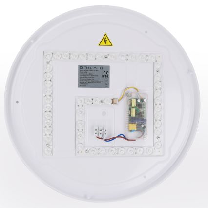 Brilagi - Zatemnjevalna LED stropna svetilka WALDO LED/48W/230V 3000-6500K premer 40 cm bela/srebrna + daljinski upravljalnik