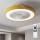 Brilagi - LED zatemnjevalna stropna svetilka z ventilatorjem LED/38W/230V 3000-6500K premer 50 cm zlata/hrast + daljinski upravljalnik