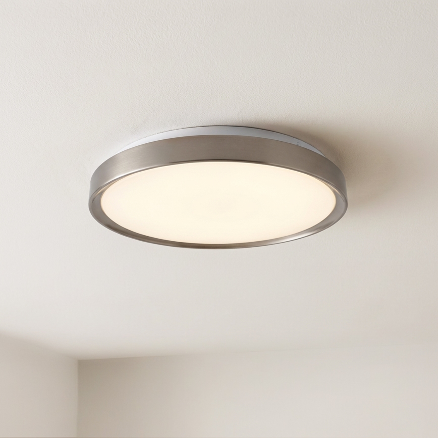 Brilagi - Zatemnjiva stropna LED svetilka FANCIA LED/48W/230V 3000-6500K premer 39 cm srebrna + daljinski upravljalnik
