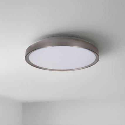 Brilagi - Zatemnjiva stropna LED svetilka FANCIA LED/48W/230V 3000-6500K premer 39 cm srebrna + daljinski upravljalnik