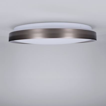 Brilagi - Zatemnjiva stropna LED svetilka FANCIA LED/48W/230V 3000-6500K premer 39 cm srebrna + daljinski upravljalnik