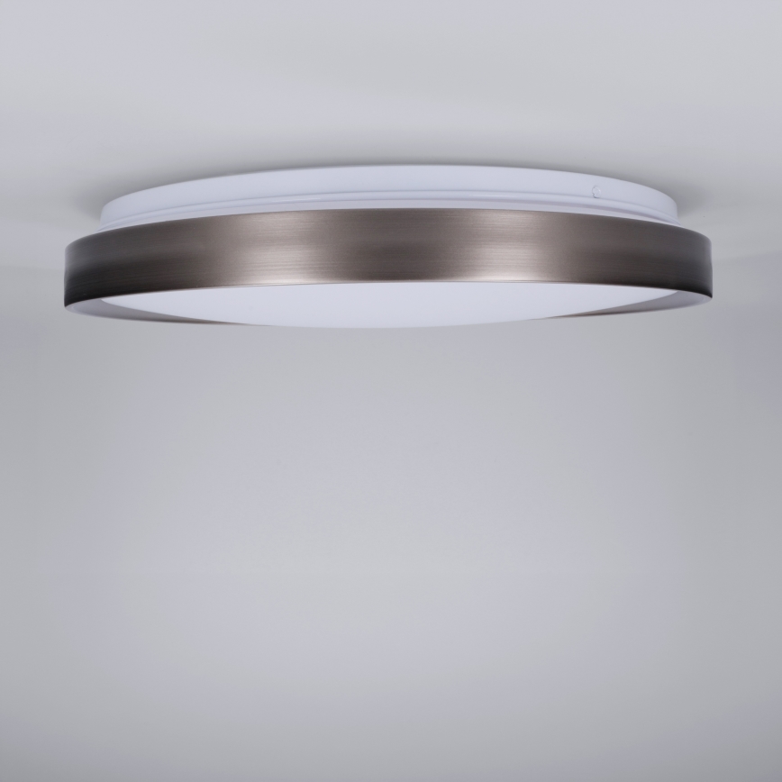 Brilagi - Zatemnjiva stropna LED svetilka FANCIA LED/48W/230V 3000-6500K premer 39 cm srebrna + daljinski upravljalnik