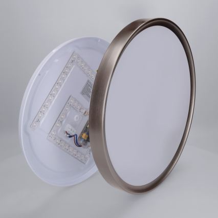 Brilagi - Zatemnjiva stropna LED svetilka FANCIA LED/48W/230V 3000-6500K premer 39 cm srebrna + daljinski upravljalnik