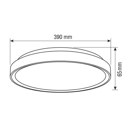 Brilagi - Zatemnjiva stropna LED svetilka FANCIA LED/48W/230V 3000-6500K premer 39 cm srebrna + daljinski upravljalnik