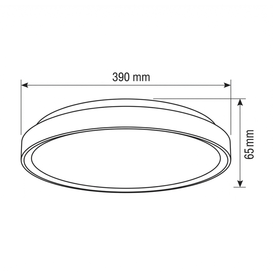 Brilagi - Zatemnjiva stropna LED svetilka FANCIA LED/48W/230V 3000-6500K premer 39 cm srebrna + daljinski upravljalnik