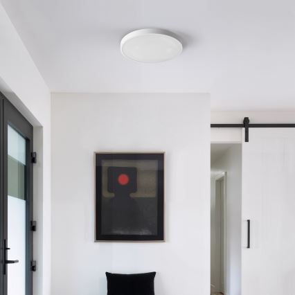 Brilagi - LED zatemnjiva stropna svetilka GLASS POOL DOUBLE LED/48W/230V 3000-6000K 40 cm bela + daljinski upravljalnik