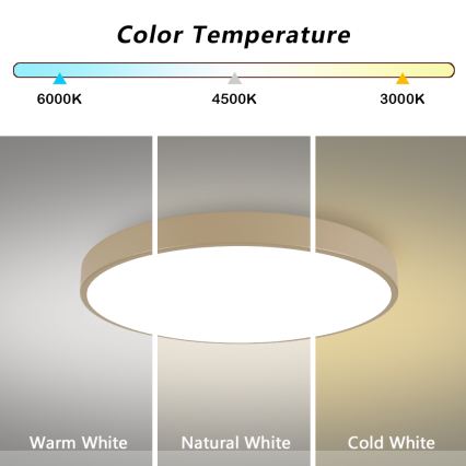 Brilagi - LED stropna svetilka POOL SMART z zatemnitvijo LED/100W/230V 3000-6000K 80 cm bež Wi-Fi Tuya + z daljinskim upravljalnikom