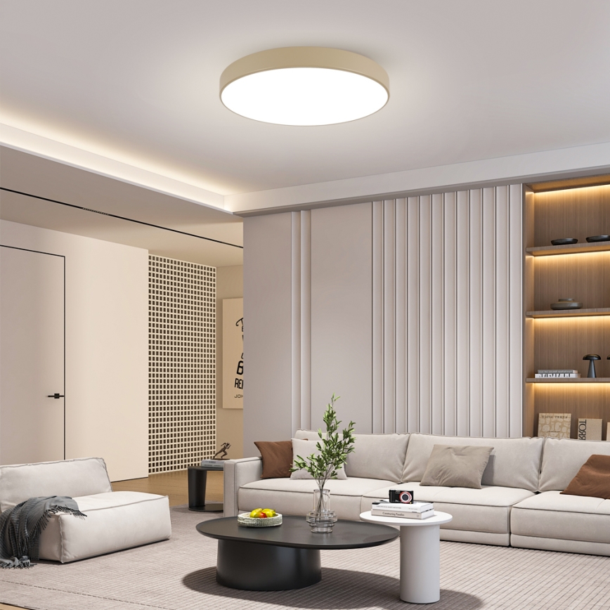 Brilagi - LED stropna svetilka POOL SMART z zatemnitvijo LED/100W/230V 3000-6000K 80 cm bež Wi-Fi Tuya + z daljinskim upravljalnikom