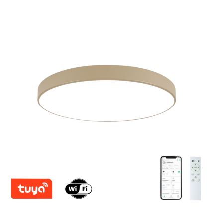 Brilagi - LED stropna svetilka POOL SMART z zatemnitvijo LED/100W/230V 3000-6000K 80 cm bež Wi-Fi Tuya + z daljinskim upravljalnikom