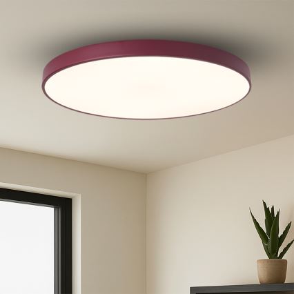 Brilagi - LED svetilka z zatemnitvijo POOL SMART LED/128W/230V, premer 100 cm, 3000-6000K, Wi-Fi Tuya + daljinski upravljalnik, bordo
