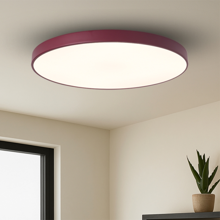 Brilagi - LED svetilka z zatemnitvijo POOL SMART LED/128W/230V, premer 100 cm, 3000-6000K, Wi-Fi Tuya + daljinski upravljalnik, bordo