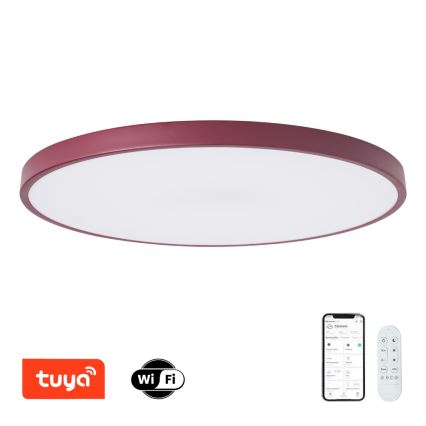Brilagi - LED svetilka z zatemnitvijo POOL SMART LED/128W/230V, premer 100 cm, 3000-6000K, Wi-Fi Tuya + daljinski upravljalnik, bordo