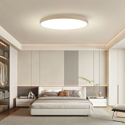 Brilagi - LED zatemnljivo stropno svetilo POOL SMART LED/180W/230V 3000-6000K 120 cm bež Wi-Fi Tuya + daljinski upravljalnik