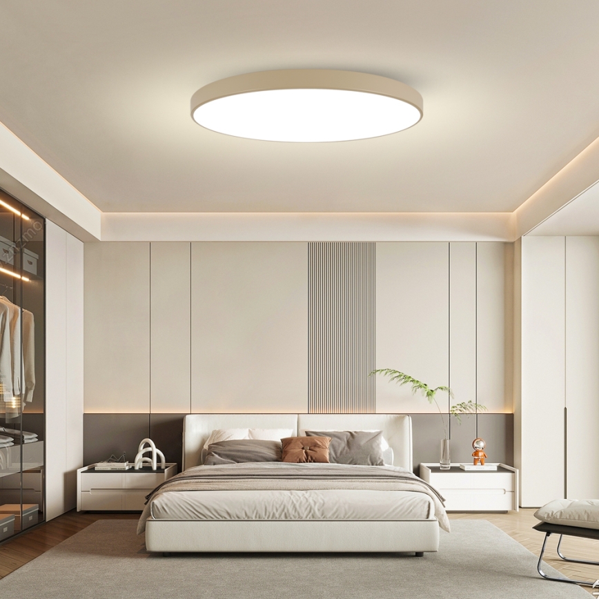 Brilagi - LED zatemnljivo stropno svetilo POOL SMART LED/180W/230V 3000-6000K 120 cm bež Wi-Fi Tuya + daljinski upravljalnik