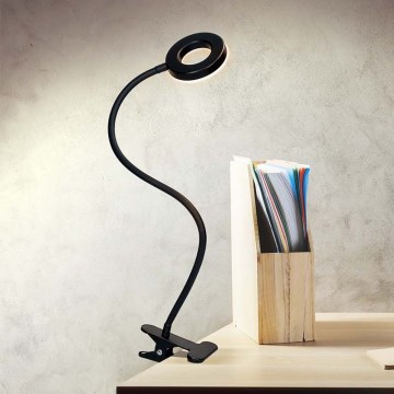 Brilagi -LED Zatemnjevalna svetilka s sponko ORBELA LED/8W/5V 3000/4000/5000K črna