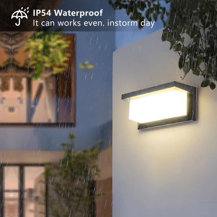 Brilagi - LED zatemnjiva zunanja stenska svetilka BRICKY 1xE27/6W/230V 2700-6500K IP54 antracitna
