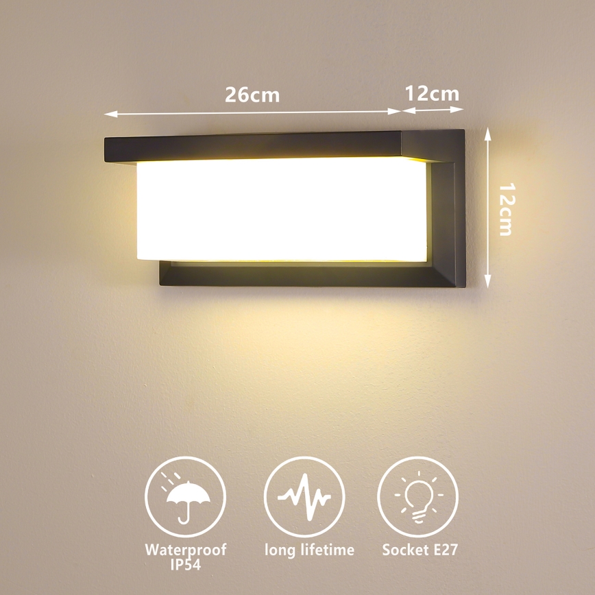 Brilagi - LED zatemnjiva zunanja stenska svetilka BRICKY 1xE27/6W/230V 2700-6500K IP54 antracitna