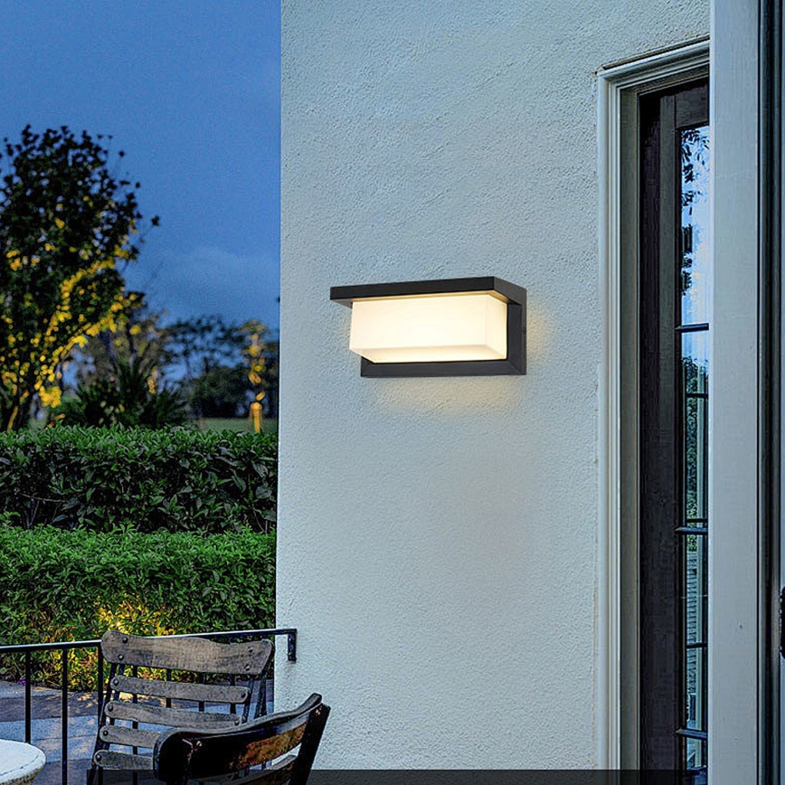 Brilagi - LED zatemljiva zunanja stenska svetilka BRICKY 1xE27/6W/230V 2700-6500K IP54 črna