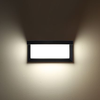 Brilagi - LED zatemljiva zunanja stenska svetilka BRICKY 1xE27/6W/230V 2700-6500K IP54 črna