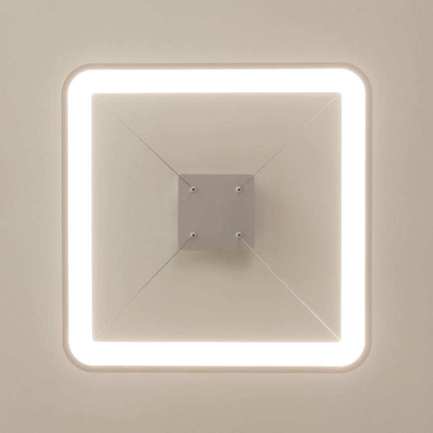 Brilagi - LED lestenec na kablu z možnostjo zatemnitve FALCON SLIM LED/50W/230V 3000-6500K 50x50 cm bela + daljinski upravljalnik