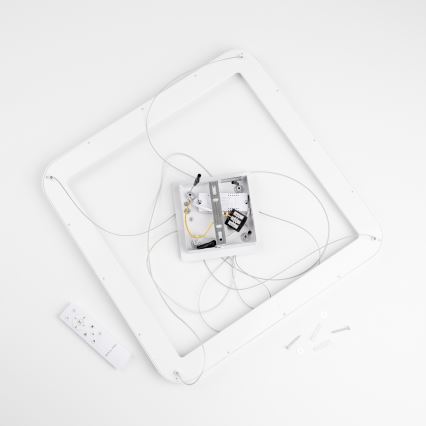 Brilagi - LED lestenec na kablu z možnostjo zatemnitve FALCON SLIM LED/50W/230V 3000-6500K 50x50 cm bela + daljinski upravljalnik