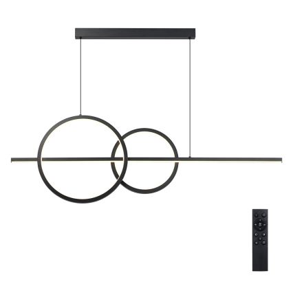 BRILAGI - LED zatemljiv lestenec na kablu SIGNATURE LED/53W/230V 3000-6000K 120 cm črna + daljinski upravljalnik