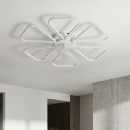 Brilagi - LED zatemljiv stropni ventilator LED/38W/230V premer 76 cm bela + daljinski upravljalnik