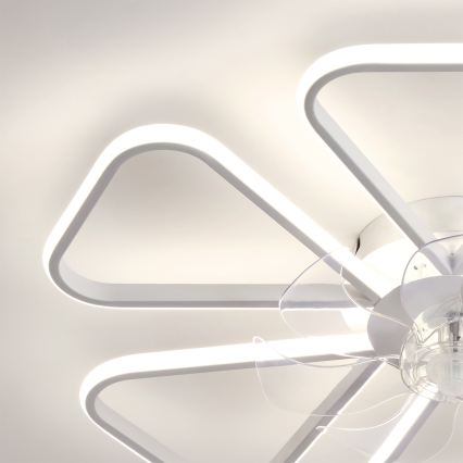 Brilagi - LED zatemljiv stropni ventilator LED/38W/230V premer 76 cm bela + daljinski upravljalnik