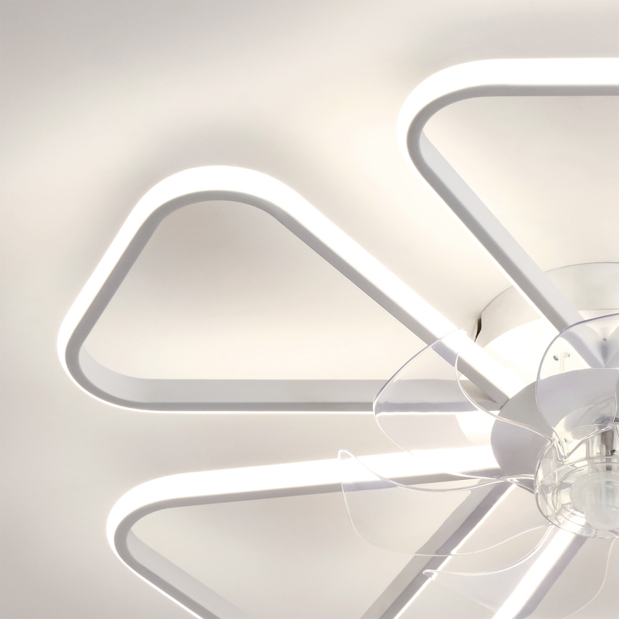 Brilagi - LED zatemljiv stropni ventilator LED/38W/230V premer 76 cm bela + daljinski upravljalnik