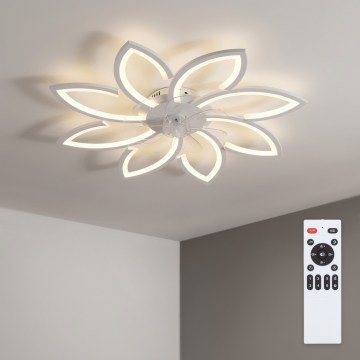 Brilagi - LED zatemnjevalni stropni ventilator LED/43W/230V 3000-6500K premer 90 cm bela + daljinski upravljalnik