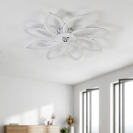 Brilagi - LED stropni ventilator z možnostjo zatemnitve, LED/43W/230V, premer 90 cm, bel, z daljinskim upravljalnikom