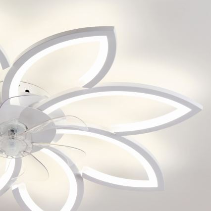 Brilagi - LED stropni ventilator z možnostjo zatemnitve, LED/43W/230V, premer 90 cm, bel, z daljinskim upravljalnikom