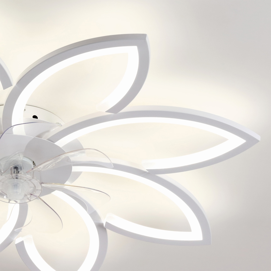 Brilagi - LED stropni ventilator z možnostjo zatemnitve, LED/43W/230V, premer 90 cm, bel, z daljinskim upravljalnikom