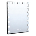 Brilagi - LED zatemnjevalno ličilno ogledalo HOLLYWOOD LED/15W/230V 3000/4000/6500K 55x70 cm črna