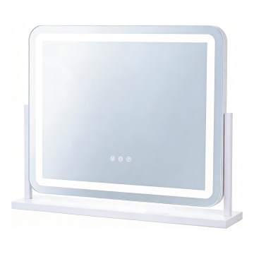 Brilagi - LED zatemnjevalno ogledalo za ličenje ARIZONA LED/25W/230V 3000/4000/6500K 55x44 cm bela