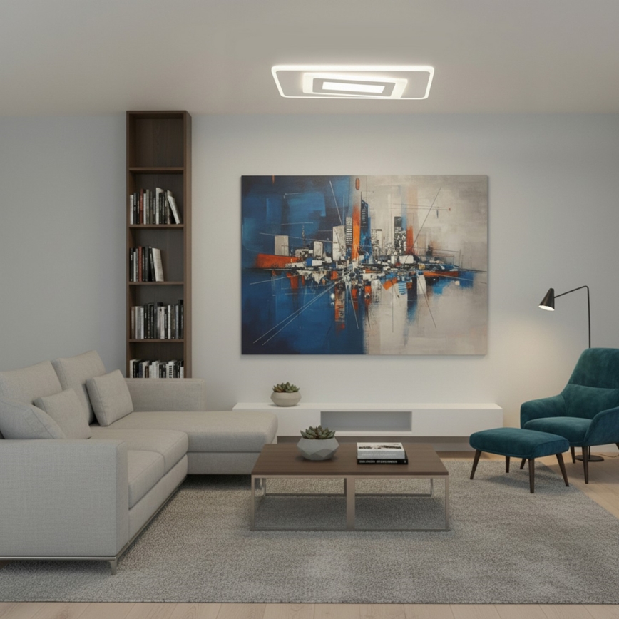 BRILAGI - LED zatemnljivo stropno svetilo MODERN LED/51W/230V 3000-6000K 20x40 cm + daljinski upravljalnik