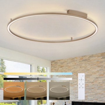Brilagi - LED zatemnjevalno stropno svetilo PORTOFINO LED/85W/230V 3000-6000K premer 120 cm bež + z daljinskim upravljalnikom