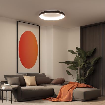 Brilagi - LED zatemnljivo stropno svetilo FALCON II LED/108W/230V 3000-6500K premer 80 cm črno + daljinski upravljalnik