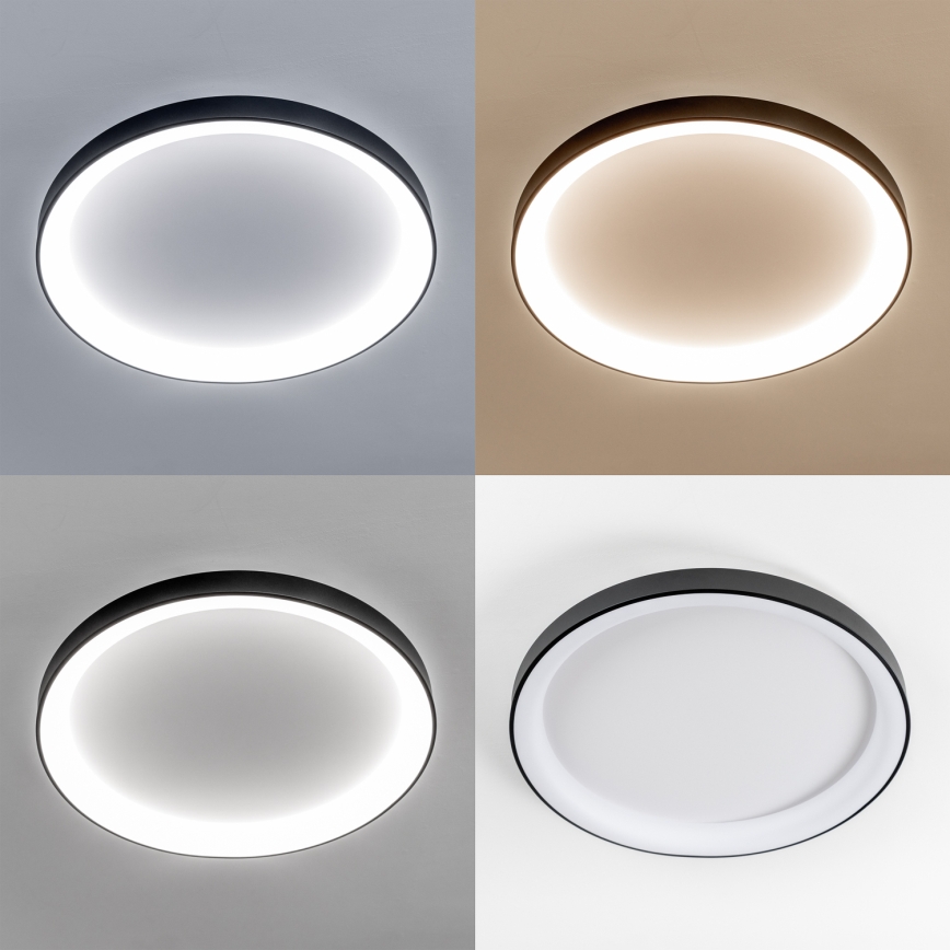 Brilagi - LED zatemnljivo stropno svetilo FALCON II LED/108W/230V 3000-6500K premer 80 cm črno + daljinski upravljalnik