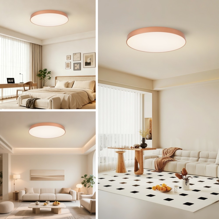 Brilagi - LED stropno svetilo POOL SMART, z zatemnitvijo, 100W/230V, 3000-6000K, premer 80 cm, Wi-Fi Tuya, bronasto + daljinski upravljalnik