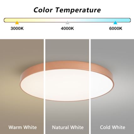 Brilagi - LED stropno svetilo POOL SMART, z zatemnitvijo, 100W/230V, 3000-6000K, premer 80 cm, Wi-Fi Tuya, bronasto + daljinski upravljalnik
